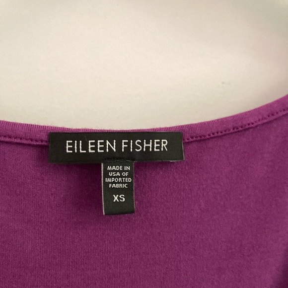 Eileen Fisher Fig Purple Rayon Dress XS - Picture 2 of 4